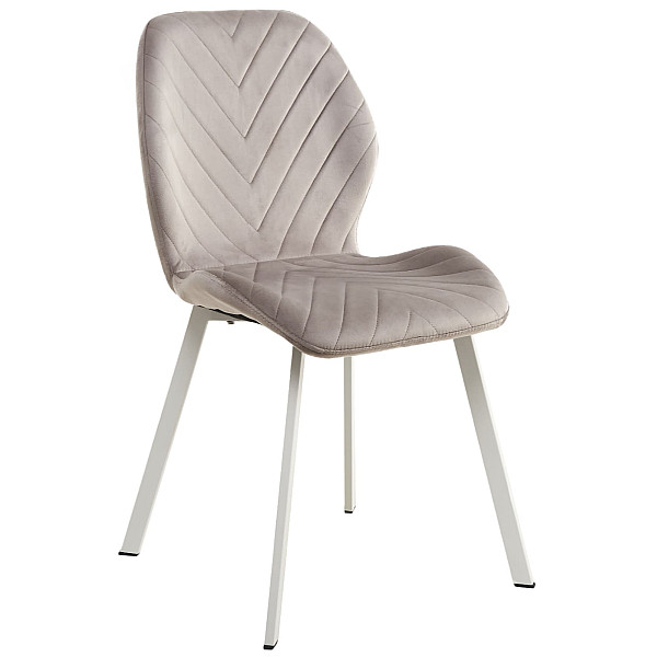 Стілець Vetro Mebel N-54 Латте велюр-білий-0