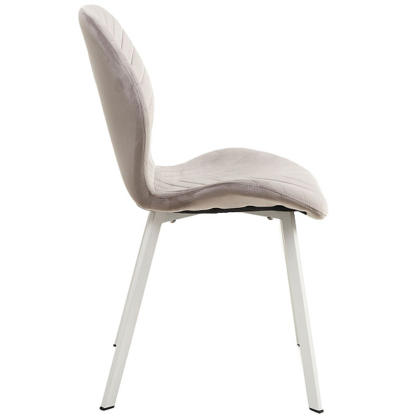 Стілець Vetro Mebel N-54 Латте велюр-білий-2