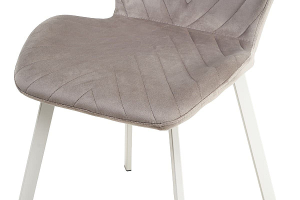 Стілець Vetro Mebel N-54 Латте велюр-білий-7