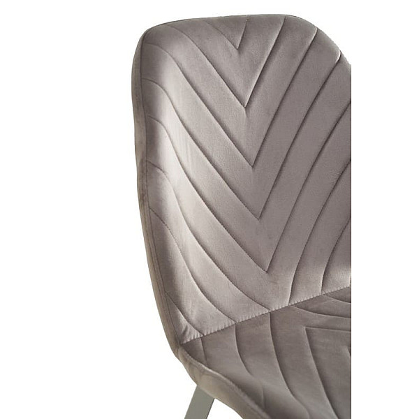 Стілець Vetro Mebel N-54 Латте велюр-білий-6