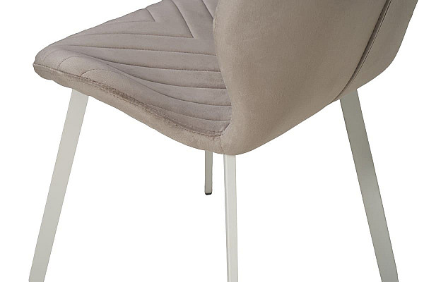 Стілець Vetro Mebel N-54 Латте велюр-білий-9
