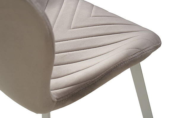 Стілець Vetro Mebel N-54 Латте велюр-білий-8
