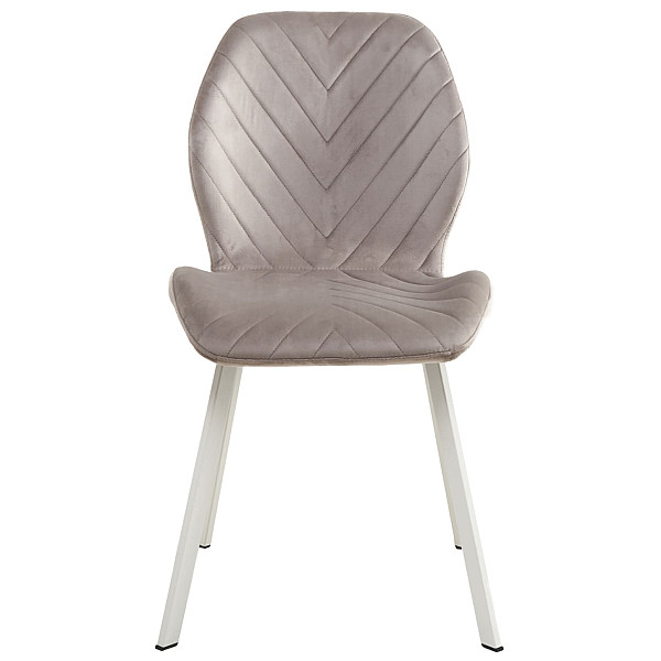 Стілець Vetro Mebel N-54 Латте велюр-білий-1