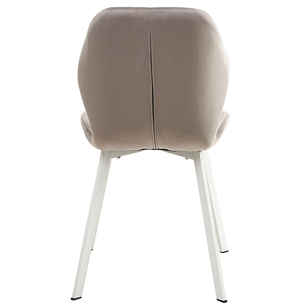 Стілець Vetro Mebel N-54 Латте велюр-білий-4