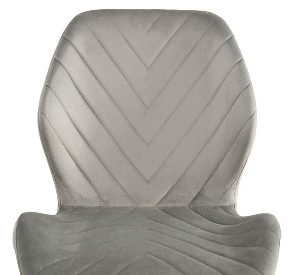 Стілець Vetro Mebel N-54 Світло-сірий велюр-білий-9