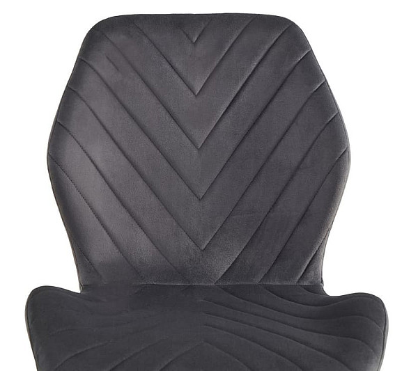 Стул Vetro Mebel N-54 Темно-серый велюр-черный-5