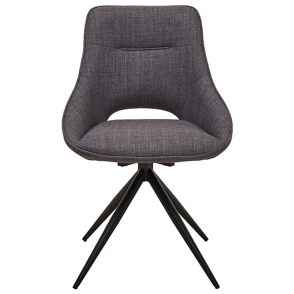 Стул поворотный Vetro Mebel R-105 Пепельный-черный ткань-10
