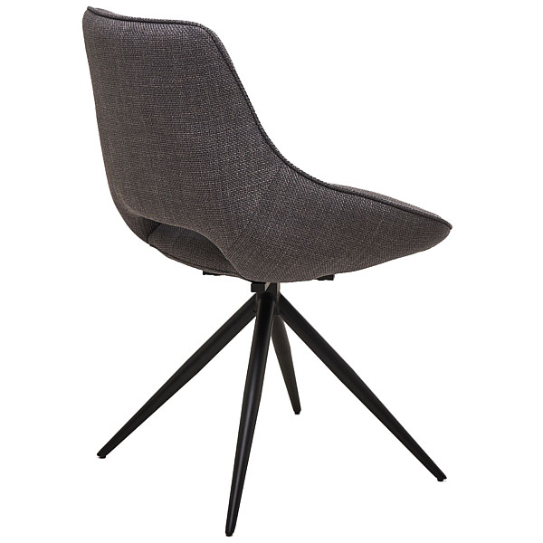 Стул поворотный Vetro Mebel R-105 Пепельный-черный ткань-12