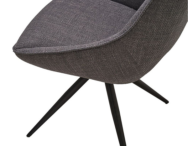 Стул поворотный Vetro Mebel R-105 Пепельный-черный ткань-18