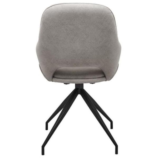 Стул поворотный Vetro Mebel R-110 Жареный миндаль-черный ткань-8