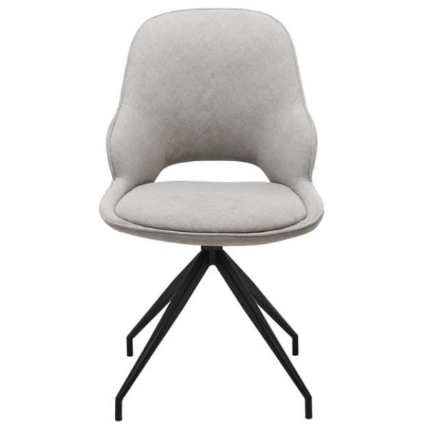 Стул поворотный Vetro Mebel R-110 Жареный миндаль-черный ткань-5