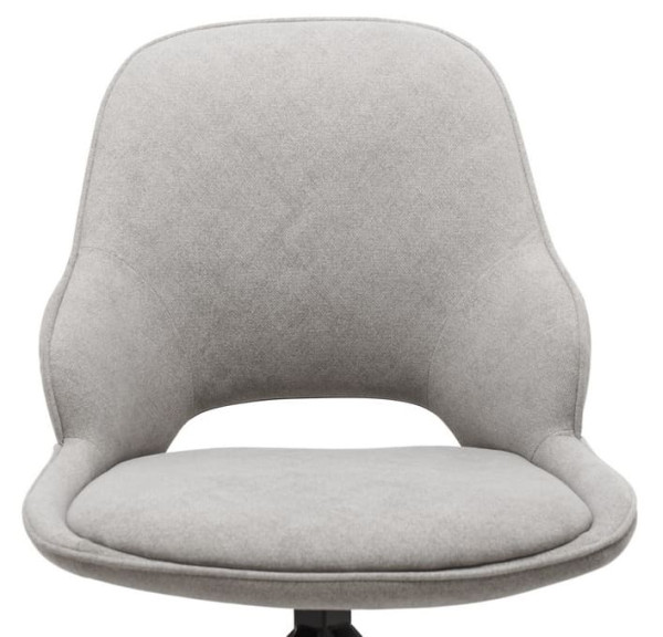 Стул поворотный Vetro Mebel R-110 Жареный миндаль-черный ткань-9