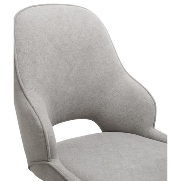 Стул поворотный Vetro Mebel R-110 Жареный миндаль-черный ткань-10