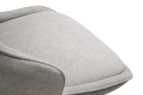 Стул поворотный Vetro Mebel R-110 Жареный миндаль-черный ткань-11