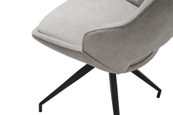 Стул поворотный Vetro Mebel R-110 Жареный миндаль-черный ткань-13