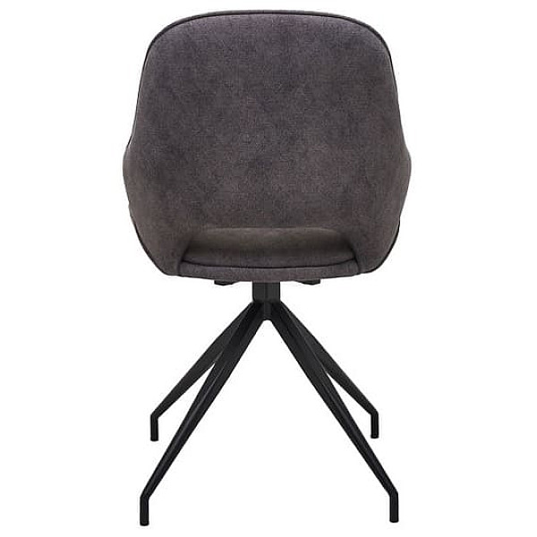 Стілець поворотний Vetro Mebel R-110 Макіато-чорний тканина-4