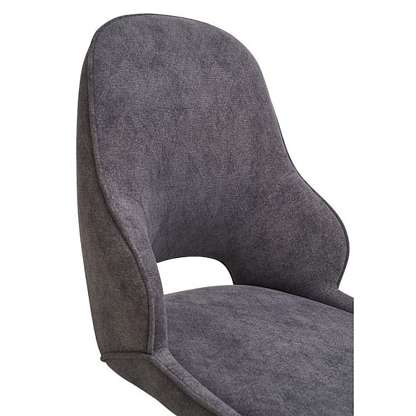 Стілець поворотний Vetro Mebel R-110 Макіато-чорний тканина-6