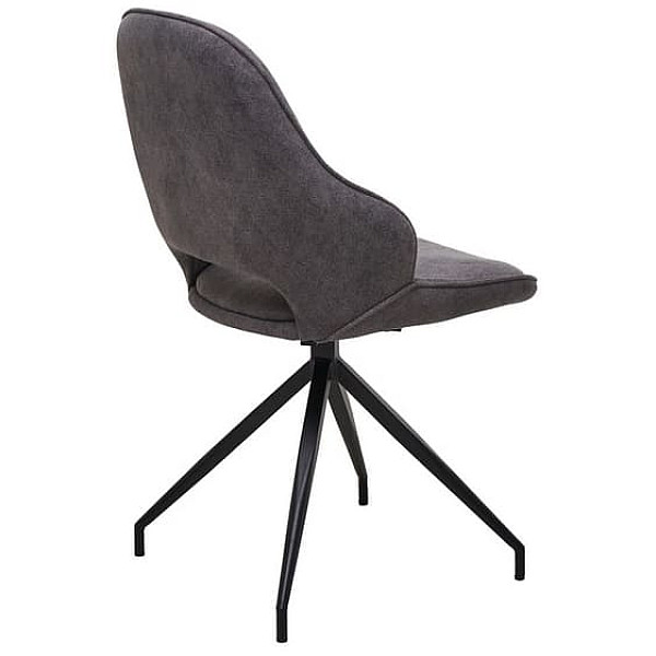 Стілець поворотний Vetro Mebel R-110 Макіато-чорний тканина-3