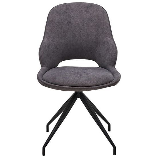 Стілець поворотний Vetro Mebel R-110 Макіато-чорний тканина-1