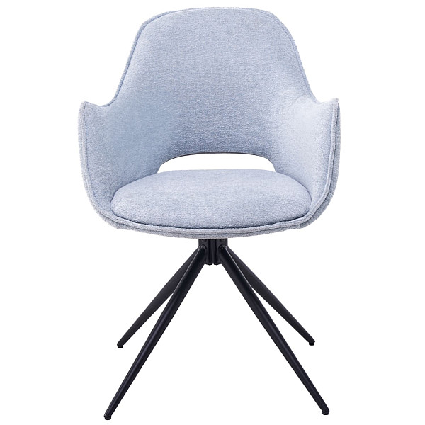 Стул поворотный Vetro Mebel R-150 Блу грей-черный ткань-1