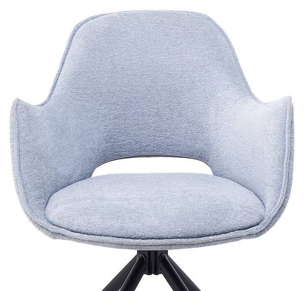 Стул поворотный Vetro Mebel R-150 Блу грей-черный ткань-5