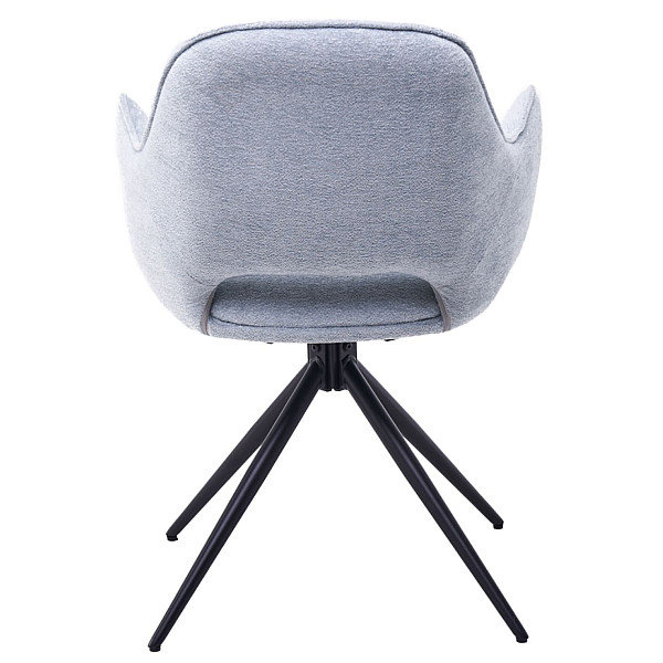 Стул поворотный Vetro Mebel R-150 Блу грей-черный ткань-4