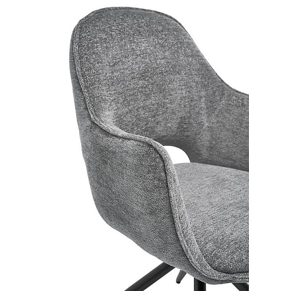 Стул поворотный Vetro Mebel R-150 Пепельный-черный ткань-14