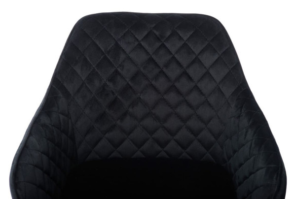 Стілець поворотний Vetro Mebel R-63 Чорний велюр-5