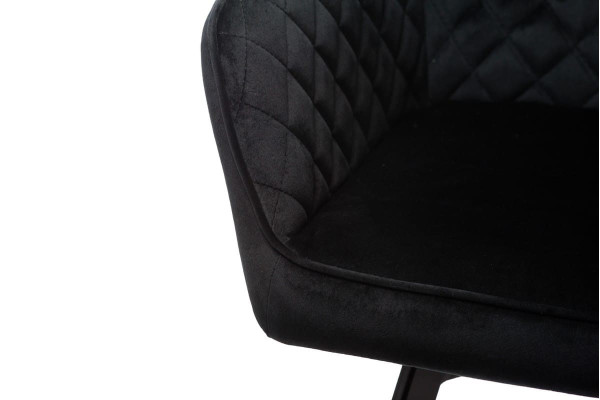 Стілець поворотний Vetro Mebel R-63 Чорний велюр-8
