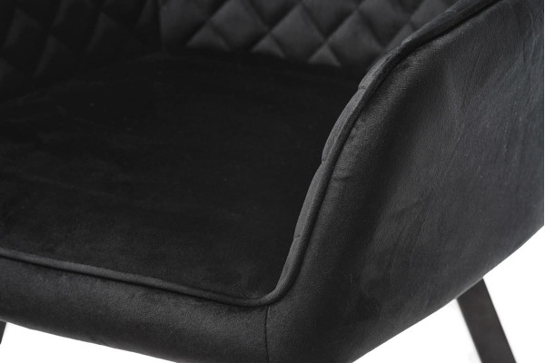 Стілець поворотний Vetro Mebel R-63 Чорний велюр-7