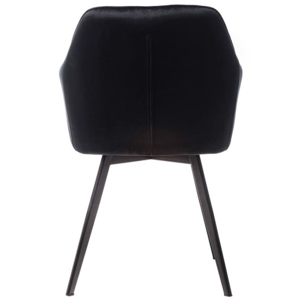 Стілець поворотний Vetro Mebel R-63 Чорний велюр-4