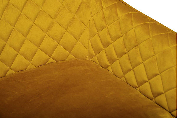 Стул поворотный Vetro Mebel R-63 Горчичный велюр-11