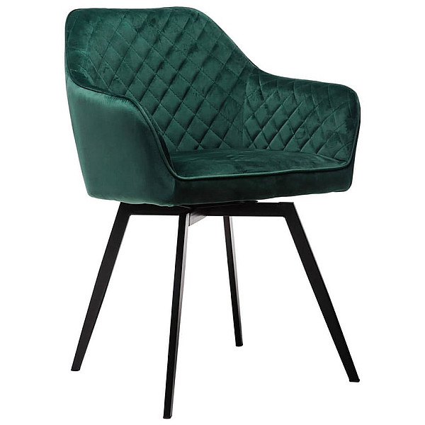 Стул поворотный Vetro Mebel R-63 Изумрудный велюр-0