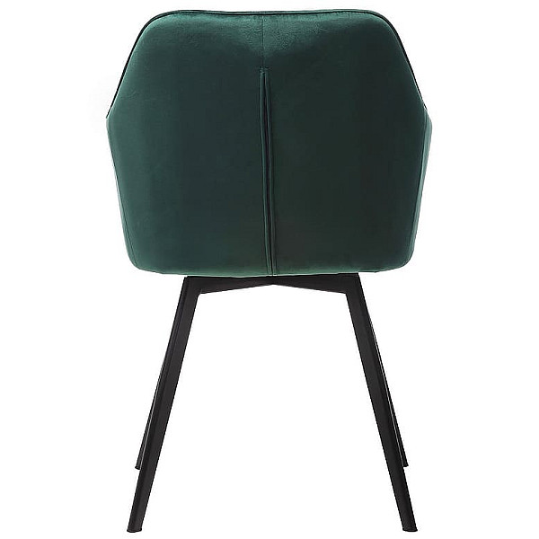 Стул поворотный Vetro Mebel R-63 Изумрудный велюр-4