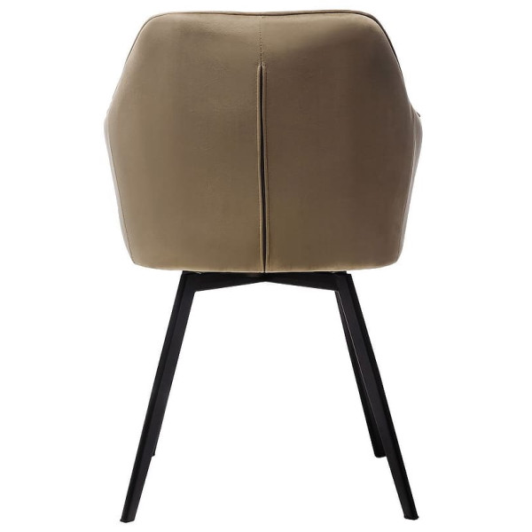 Стілець поворотний Vetro Mebel R-63 Капучіно велюр-4