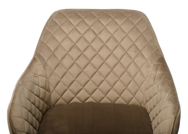 Стілець поворотний Vetro Mebel R-63 Капучіно велюр-5