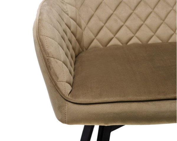 Стілець поворотний Vetro Mebel R-63 Капучіно велюр-7