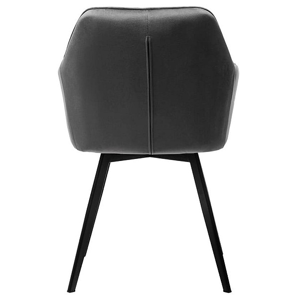 Стул поворотный Vetro Mebel R-63 Серый велюр-6