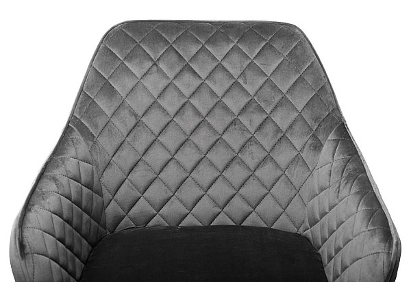 Стул поворотный Vetro Mebel R-63 Серый велюр-7