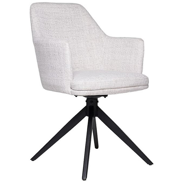 Стул поворотный Vetro Mebel R-95 Светло-серый рогожка-0