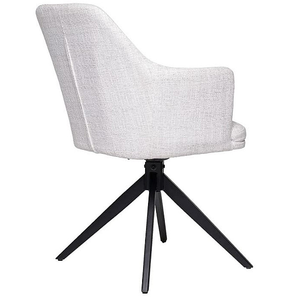 Стул поворотный Vetro Mebel R-95 Светло-серый рогожка-4