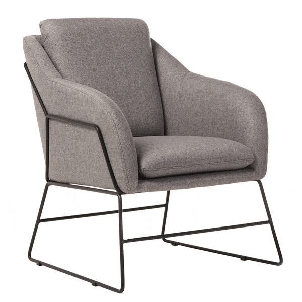 Крісло Vetro Mebel Даріо Сірий-0