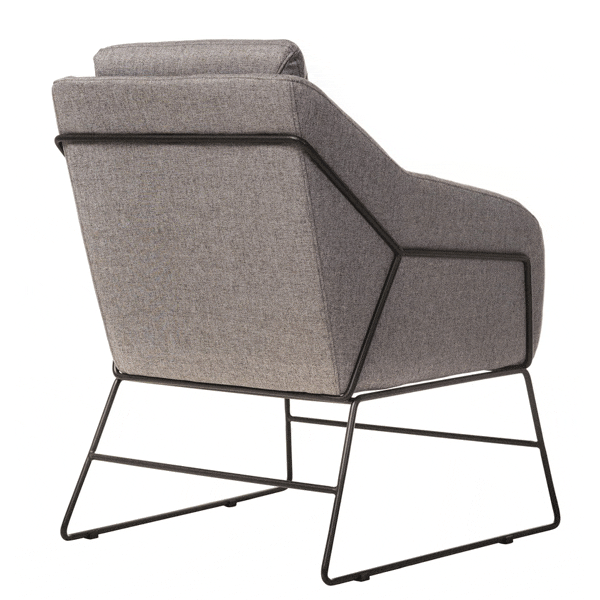 Крісло Vetro Mebel Даріо Сірий-2