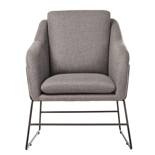 Крісло Vetro Mebel Даріо Сірий-4