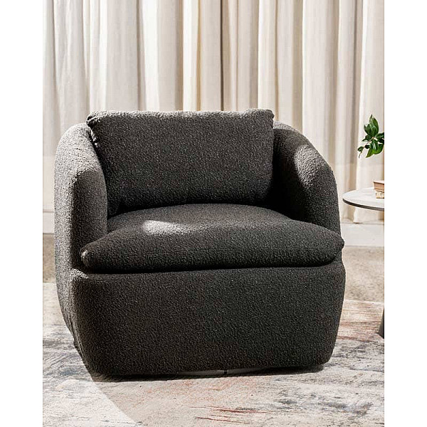 Поворотне крісло Vetro Mebel Гарібальді Графіт-2