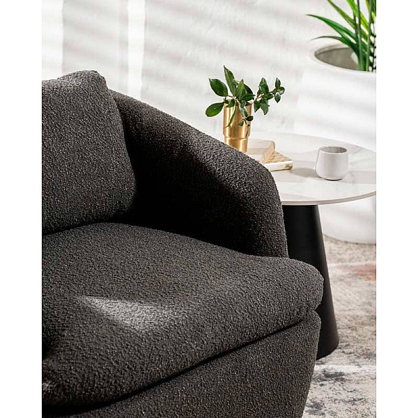 Поворотне крісло Vetro Mebel Гарібальді Графіт-3