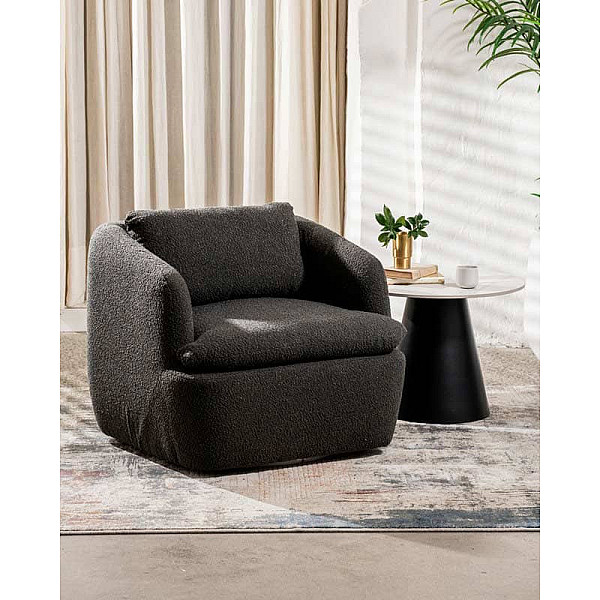 Поворотне крісло Vetro Mebel Гарібальді Графіт-1