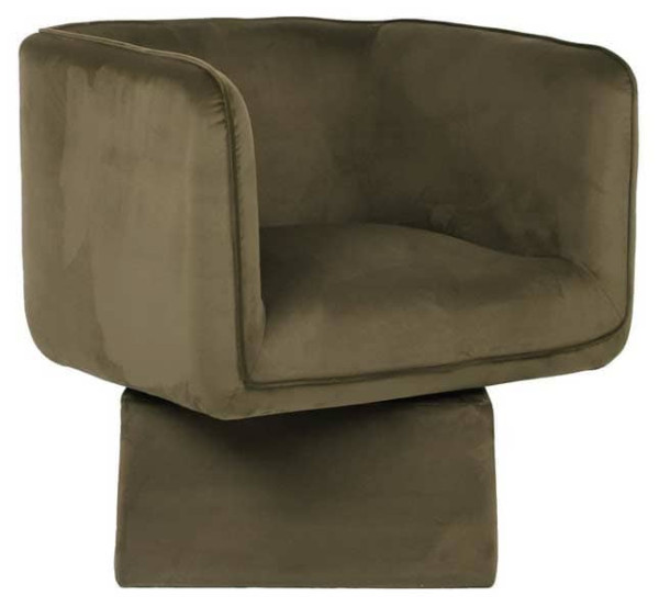 Поворотное кресло Vetro Mebel Мириам Зеленый мох-7