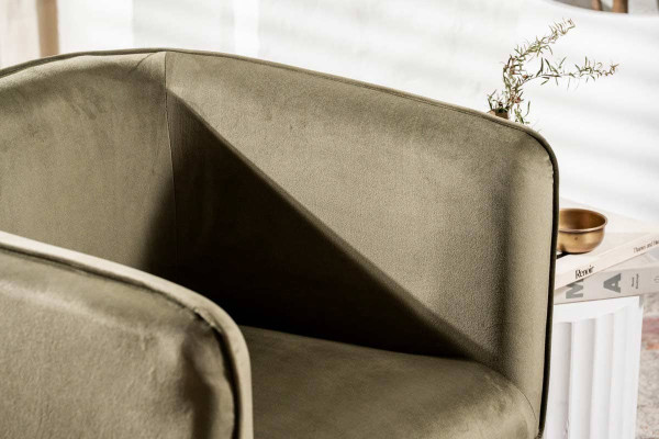 Поворотное кресло Vetro Mebel Мириам Зеленый мох-5