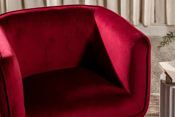 Поворотне крісло Vetro Mebel Міріам Винний-4